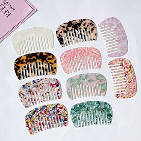 Retro Acetate Hair Comb with French Style, Mini and Simple Design for Women