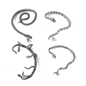 316 boucles d'oreilles manchette en acier inoxydable chirurgical, serpent