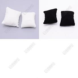 4pcs 2 couleurs peluche bracelet/montre oreiller présentoirs à bijoux