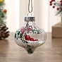 Plastic Fillable Ball Pendant Decorations, Christmas Tree Hanging Decorations, Lantern Shape