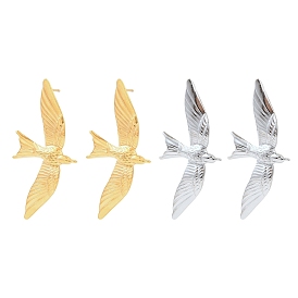 304 из нержавеющей стали серьги, птица