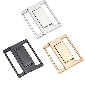 3шт. 3 цвета пряжки для цепочек из сплава, прямоугольные