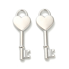 Подвески из сплава , без свинца и без кадмия, подвески в виде сердечных ключей