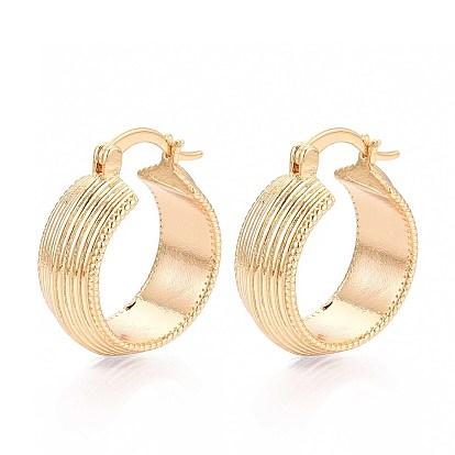 Латунные кольца серьги обруча, без никеля 