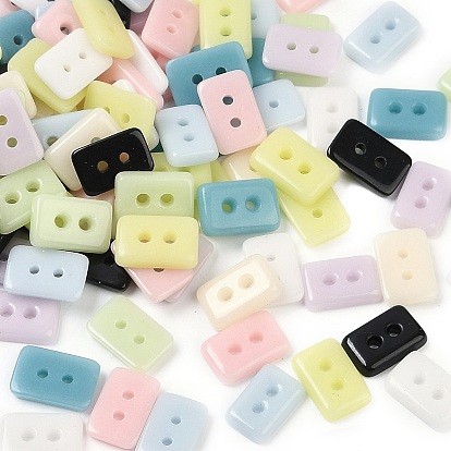 2-кнопки со стеклянными отверстиями, прямоугольные