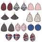 SUNNYCLUE Alloy Pendants, with Cloth, Mixed Shapes