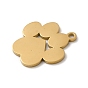 Ion Plating(IP) 304 Stainless Steel Pendants, Laser Cut, Paw Print Charm