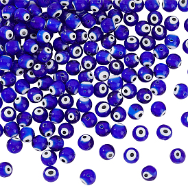 3 нити ручной работы сглаза лэмпворк круглые бусины нити