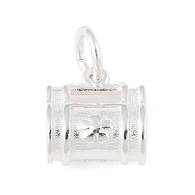 925 подвески в форме полой сумки из стерлингового серебра с соединительными кольцами