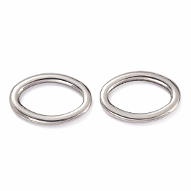 201 Stainless Steel Linking Rings, Oval