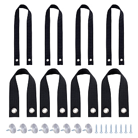 Строп для лестницы понтонного катера, В комплект лодочных аксессуаров входят: 201 крышка из нержавеющей стали, заглушки для мебельных винтов, с пластиковыми инструментами для поиска и хранения полиэстера