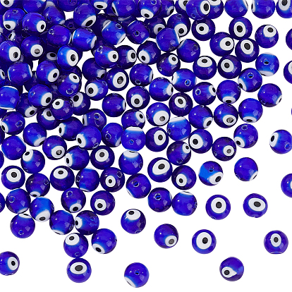 3 нити ручной работы сглаза лэмпворк круглые бусины нити