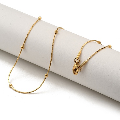 Вакуумное покрытие pvd 304 ожерелье из нержавеющей стали со спутниковой цепью для мужчин и женщин