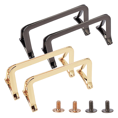 Zinc Alloy Bag Handles, with  Zinc Alloy Finding, for Bag Straps Replacement Accessories