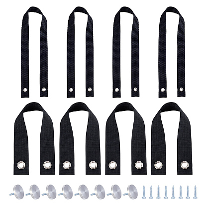 Строп для лестницы понтонного катера, В комплект лодочных аксессуаров входят: 201 крышка из нержавеющей стали, заглушки для мебельных винтов, с пластиковыми инструментами для поиска и хранения полиэстера