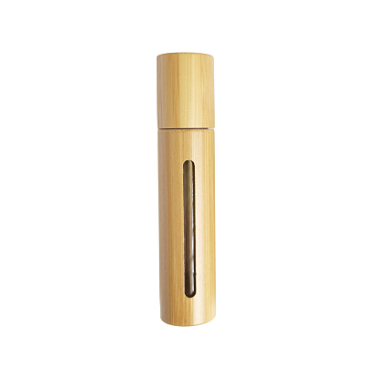 Empty Portable Glass Spray Bottles, with Bamboo,  Refillable Detachable Glass Inner Bottle Travel Perfume Container