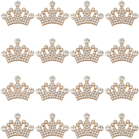 30шт. кабошоны из сплава стразов, корона