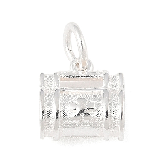 925 подвески в форме полой сумки из стерлингового серебра с соединительными кольцами