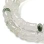 Natural Jade Beads Strands, with Rondelle Beads, Bamboo Stick