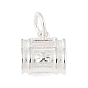 925 подвески в форме полой сумки из стерлингового серебра с соединительными кольцами