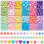 1140шт 24 цвета непрозрачные акриловые бусины наборы, разнообразные