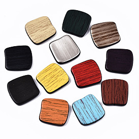 Opaque Acrylic Beads, Square
