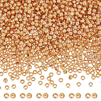 1000 латунные бусины шт., круглые