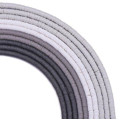 10 нити 4 цвета плоские круглые бусины из полимерной глины ручной работы, диск хейши бусины для гавайских серег браслет ожерелья ювелирных изделий