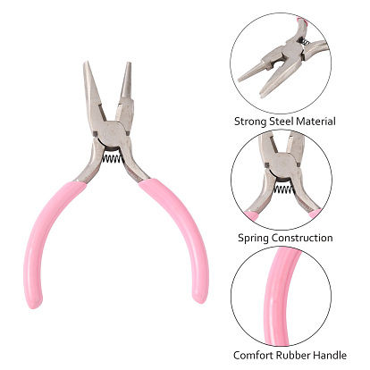 45# Carbon Steel Jewelry Pliers, Wire Looping Pliers, Concave and Round Nose Pliers