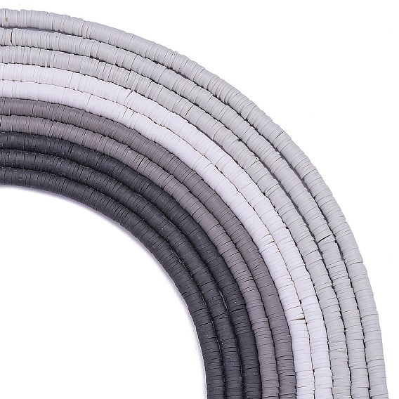 10 нити 4 цвета плоские круглые бусины из полимерной глины ручной работы, диск хейши бусины для гавайских серег браслет ожерелья ювелирных изделий