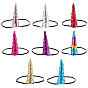 8 piezas 8 colores tela cuerno de unicornio diadema elástica con orejas, accesorios para el cabello para niño cosplay fiesta de unicornio