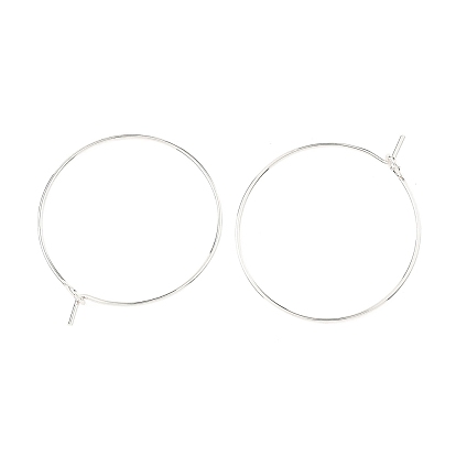 Shegrace Messing-Creolen-Ohrring-Verschlüsse, Weinglas Charme Ringe, Cadmiumfrei und Nickel frei und Bleifrei