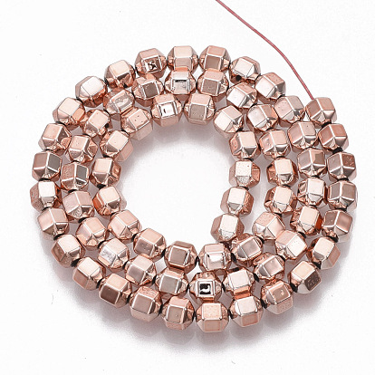 Electroplated Non-magnetic Synthetic Hematite Beads Strands