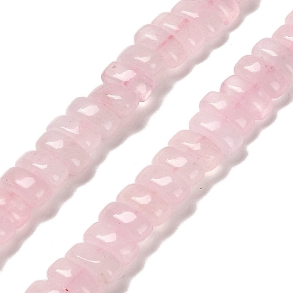 Природного розового кварца нитей бисера, прямоугольные