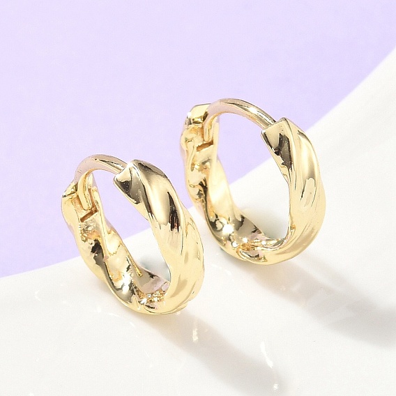 Латунные серьги-кольца, стойки покрытие, долговечный, без кадмия и без свинца