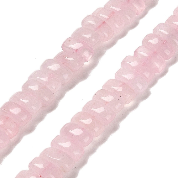 Природного розового кварца нитей бисера, прямоугольные