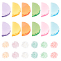 72Pcs 12 Style Resin Cabochons, Imitation Food
