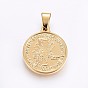 304 Stainless Steel Pendants, Coin