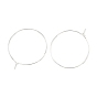 SHEGRACE Brass Hoop Earring Findings, Wine Glass Charm Rings, Cadmium Free & Nickel Free & Lead Free