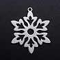 201 Stainless Steel Pendants, Snowflake