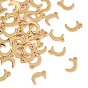 SHEGRACE Brass Charms, Moon Charms, Cadmium Free & Lead Free & Nickel Free, Long-Lasting Plated