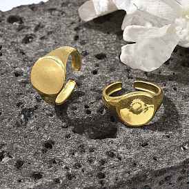 Круглые 304 открытые манжеты из нержавеющей стали для женщин