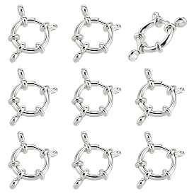 10 pcs 304 fermoirs à ressort en acier inoxydable, anneau