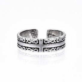 Cross Alloy Open Cuff Ring for Women, Cadmium Free & Lead Free