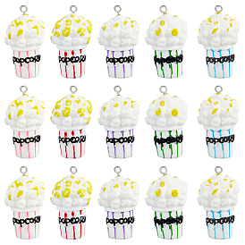 30шт. подвески из смолы в виде попкорна