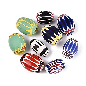 Handgefertigte Millefiori-Glasperlen, Chevron-Perlen
