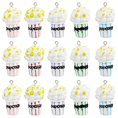 30шт. подвески из смолы в виде попкорна