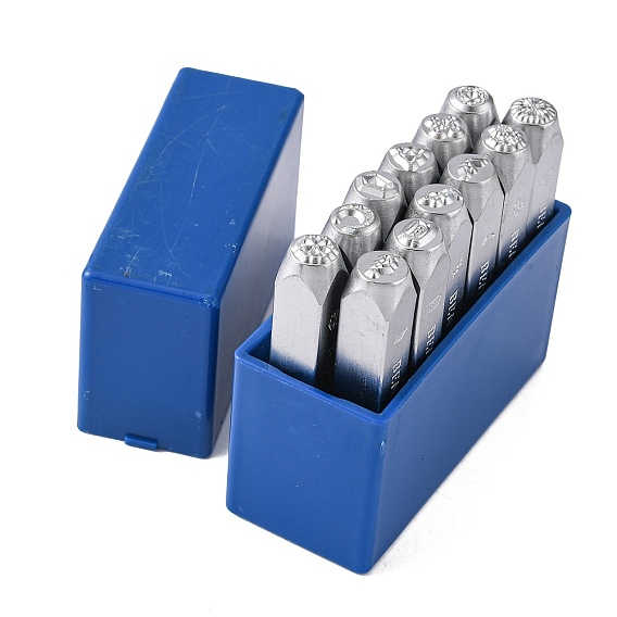 Iron Metal Stamps, for Imprinting Metal, Plastic, Wood, Leather, Mixed Patterns