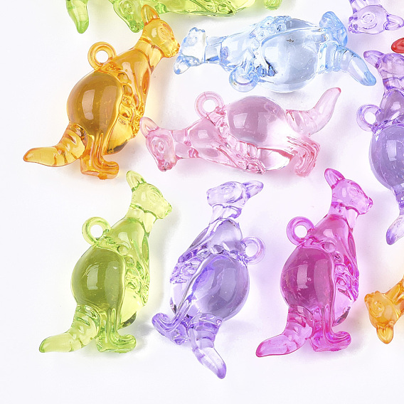 Прозрачные акриловые подвески, кенгуру