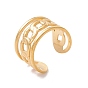 Ионное покрытие (ip) 304 бордюрные цепи из нержавеющей стали образуют открытое кольцо манжеты, широкое полое кольцо для мужчин и женщин